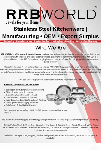 RRB Steel Dinner Soup Plate