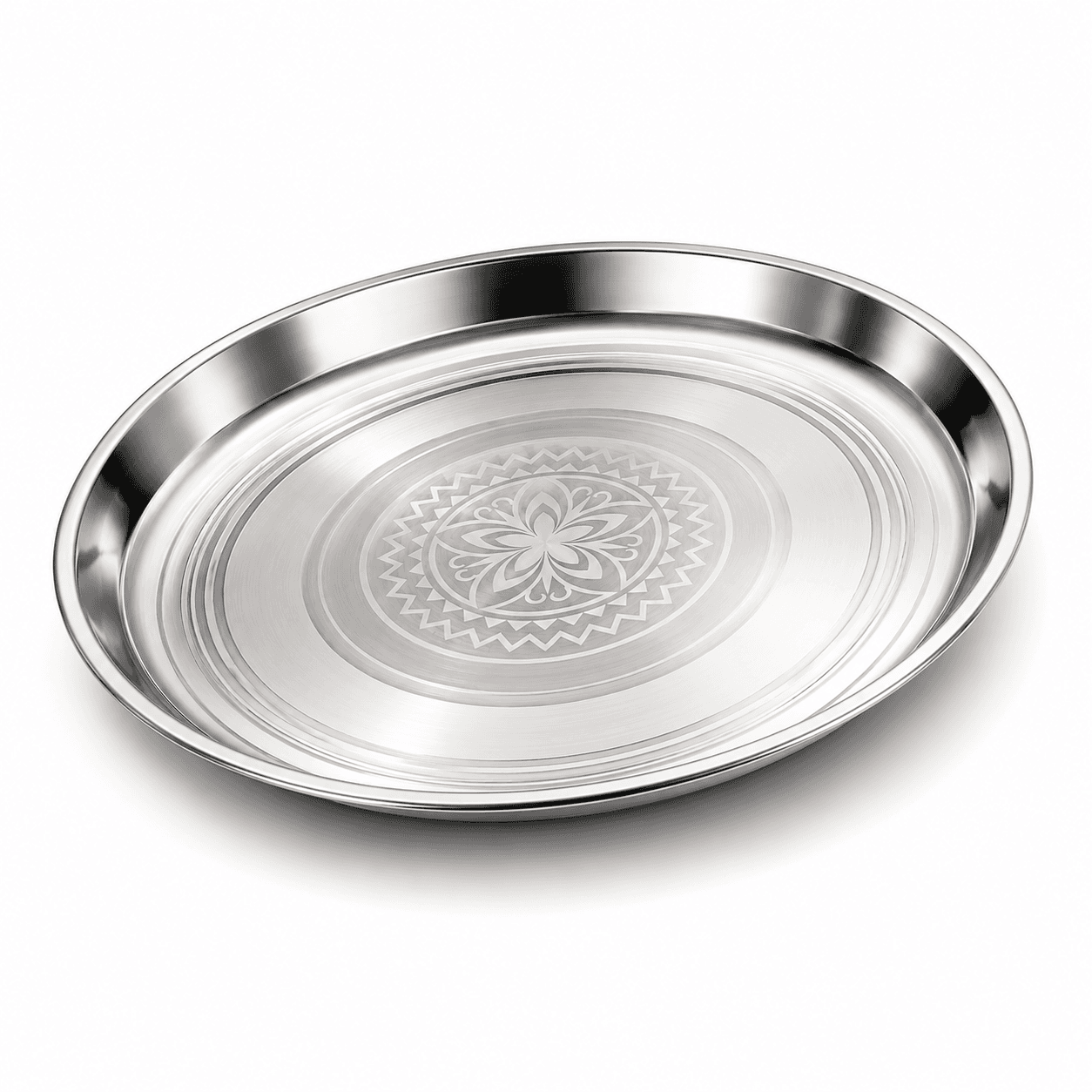 12" inches MP Khomcha High Quality Mirror Polish Silver touch & Lazer 130-35gram view 3