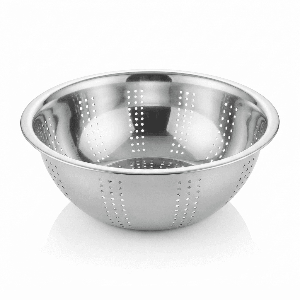 19" inches Stackable Colander 350gram High Quality Mirror Polish and Holes