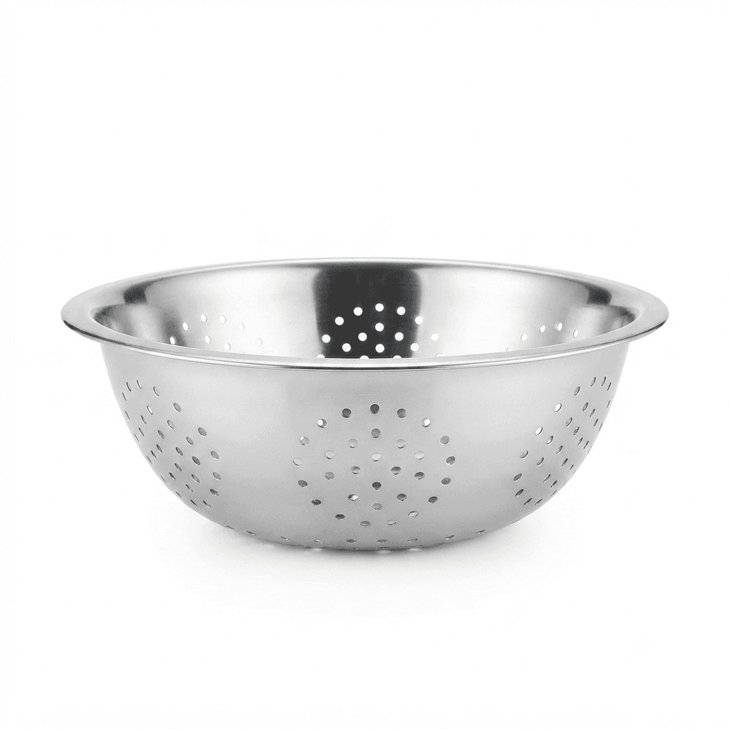 15" inches High Quality Mirror Polish Stackable Colander 320gram view 3
