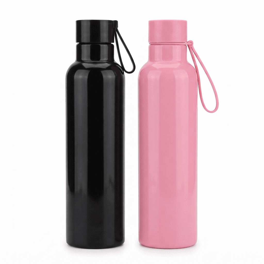 750ml 30 to 40 Hours Hot and Cold Stainless Steel Double Wall vaccum Insulated Water Bottle Fancy Flamingo Design Colourfull