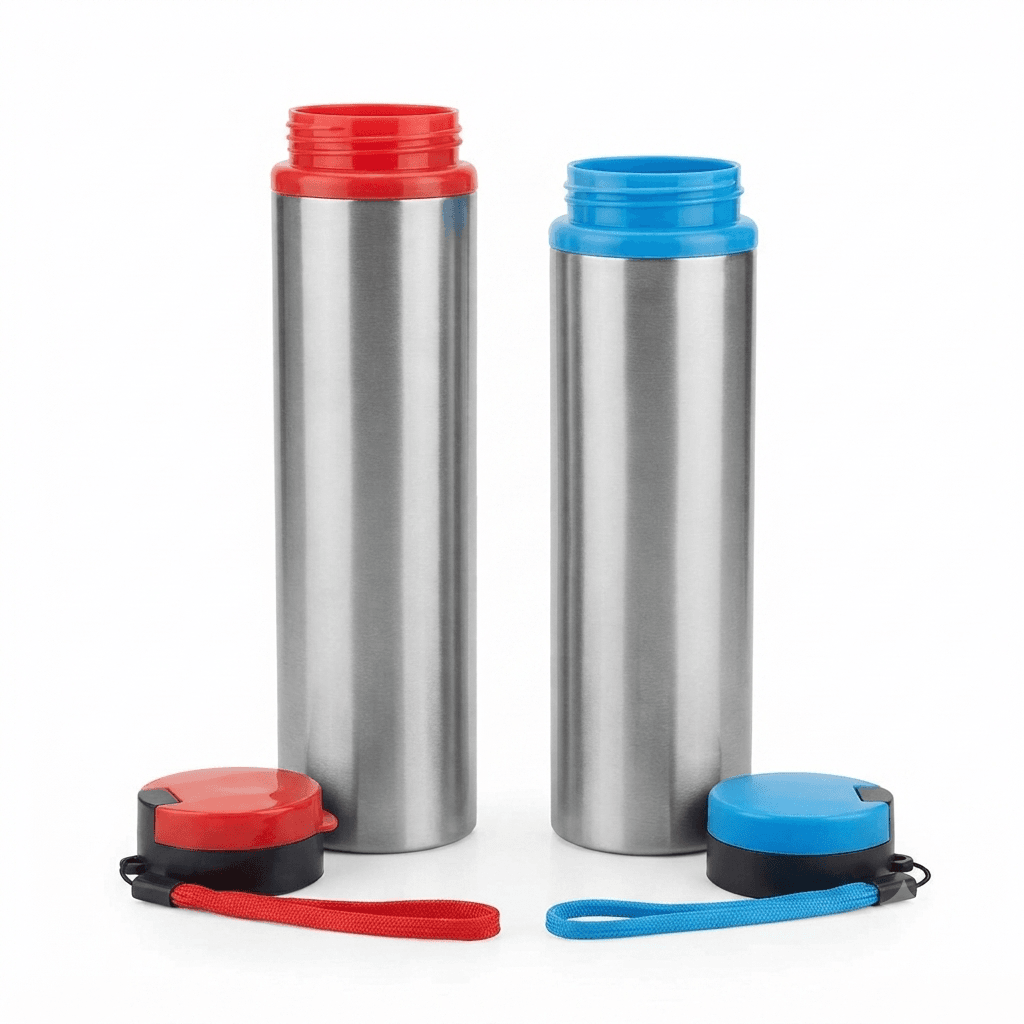 1LTR Dolphin Design STEEL BOTTLE WITH PLASTIC CAP SIPPER under 99 Lot view 2