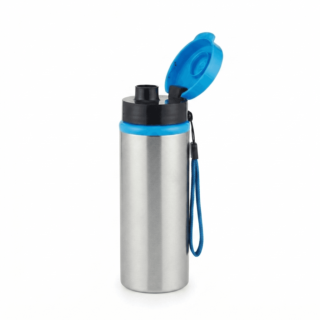 1LTR Dolphin Design STEEL BOTTLE WITH PLASTIC CAP SIPPER under 99 Lot view 3