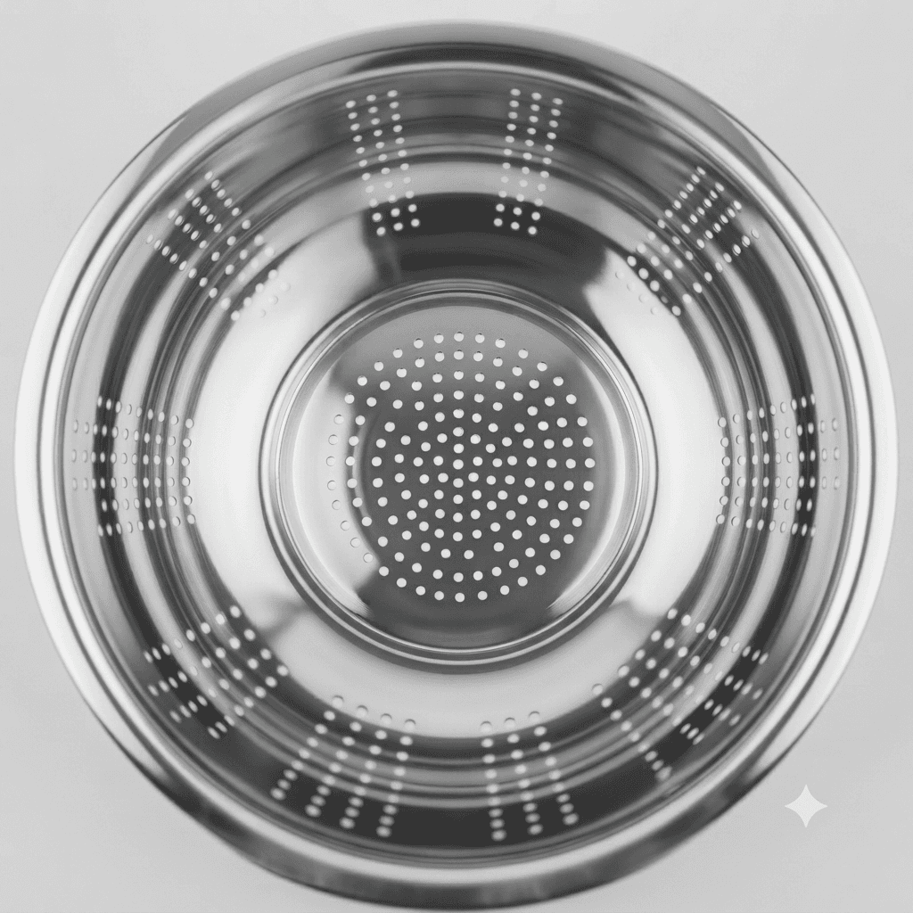 17" inches Light Weight 230gram Stainless Steel Stackable Colander / Chalna / Bowl Colander Full Mirror Polish under 99 Lot