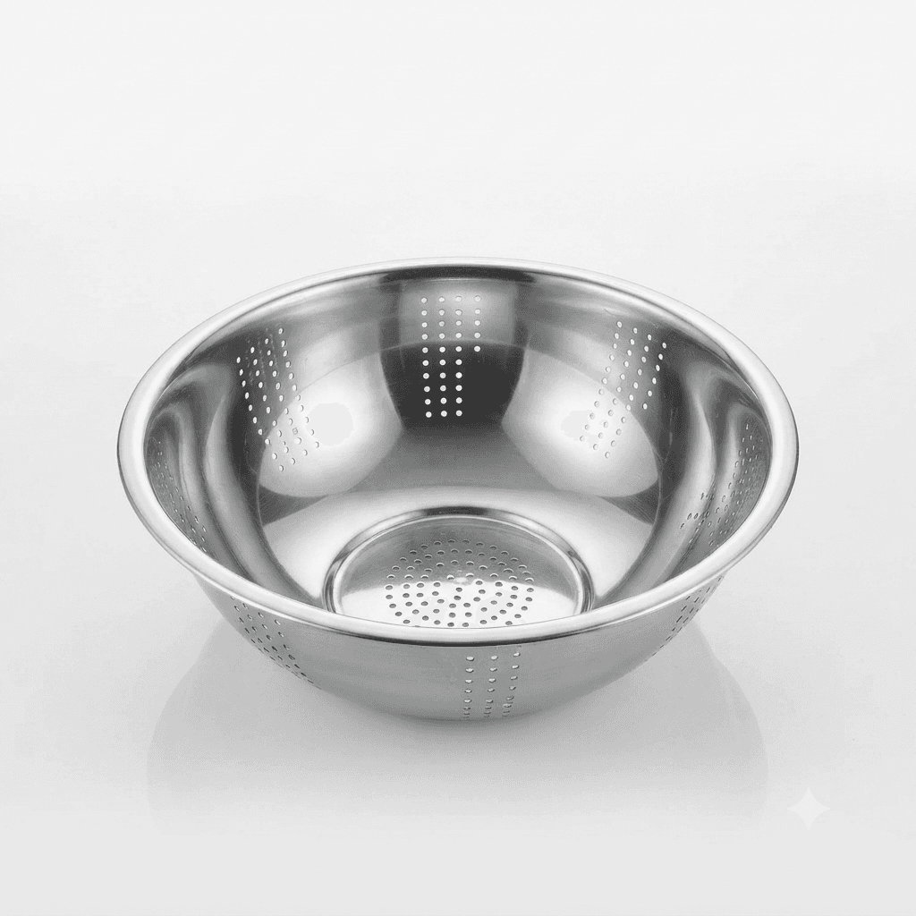 17" inches Light Weight 230gram Stainless Steel Stackable Colander / Chalna / Bowl Colander Full Mirror Polish under 99 Lot view 3
