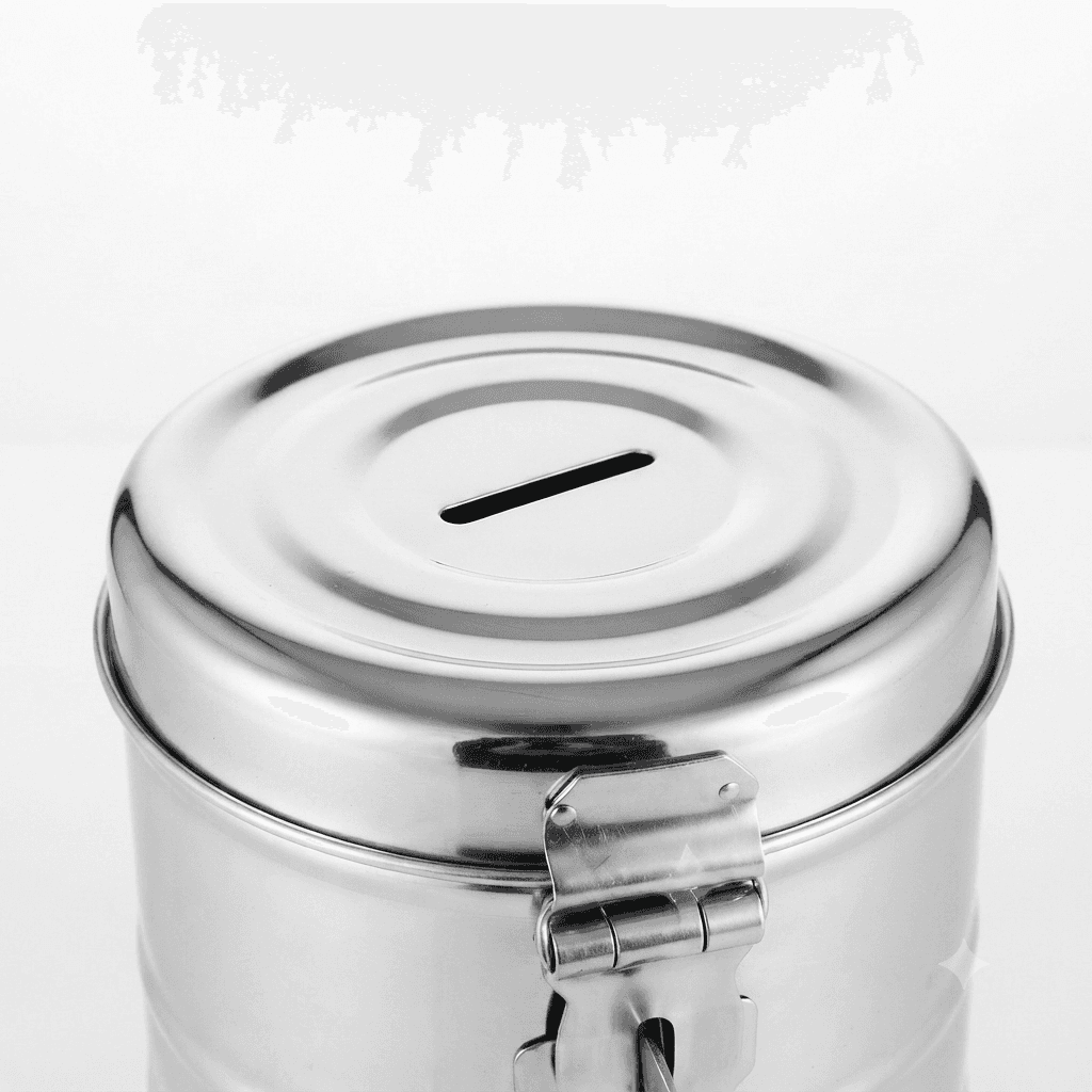 Stainless Steel Gullak / Money Bank / Piggy Bank 1000ml 172grams view 2